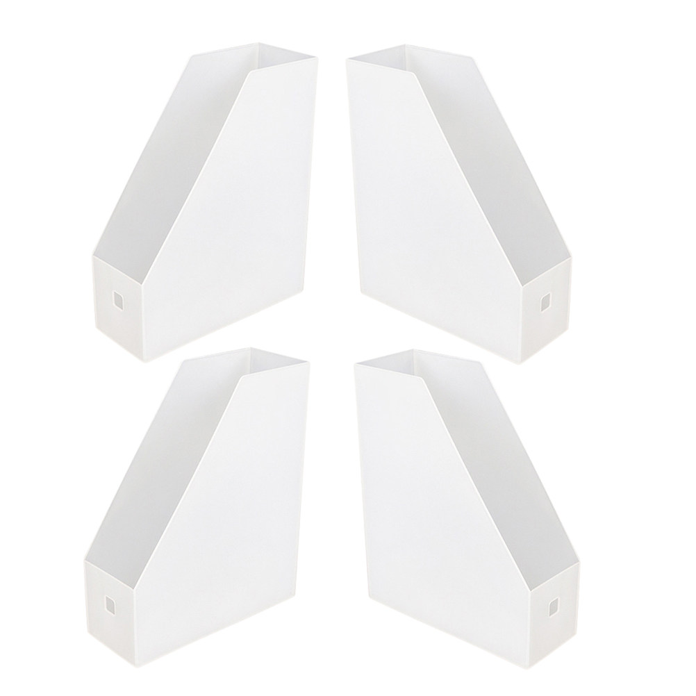 4Pcs Kotak Penyimpanan Dokumen - Magazine Holder Rack ulasan dan harga