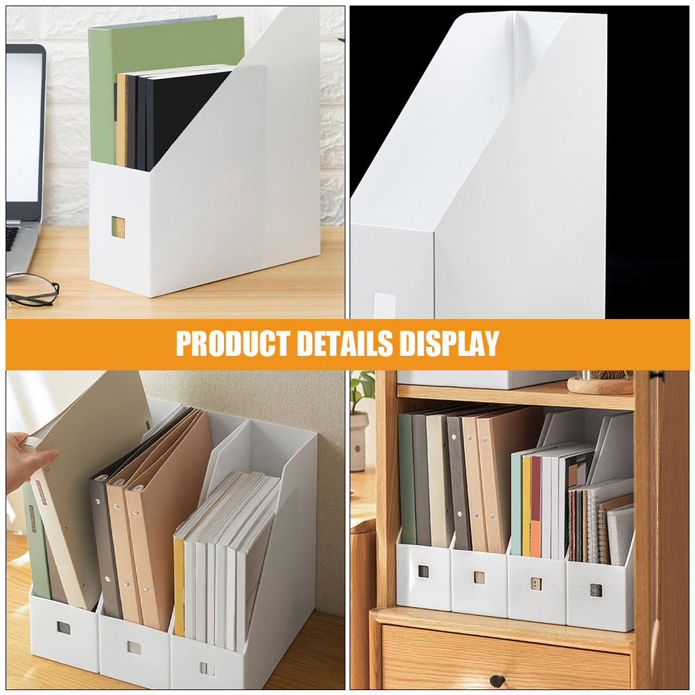 4Pcs Kotak Penyimpanan Dokumen - Magazine Holder Rack ulasan dan harga